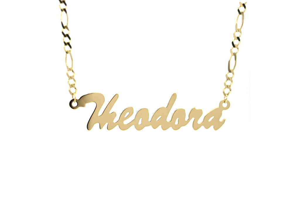 Custom Cursive Nameplate Necklace