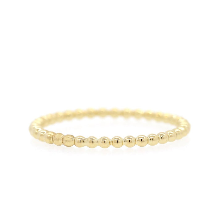 Gold Bead Band- Yellow Gold