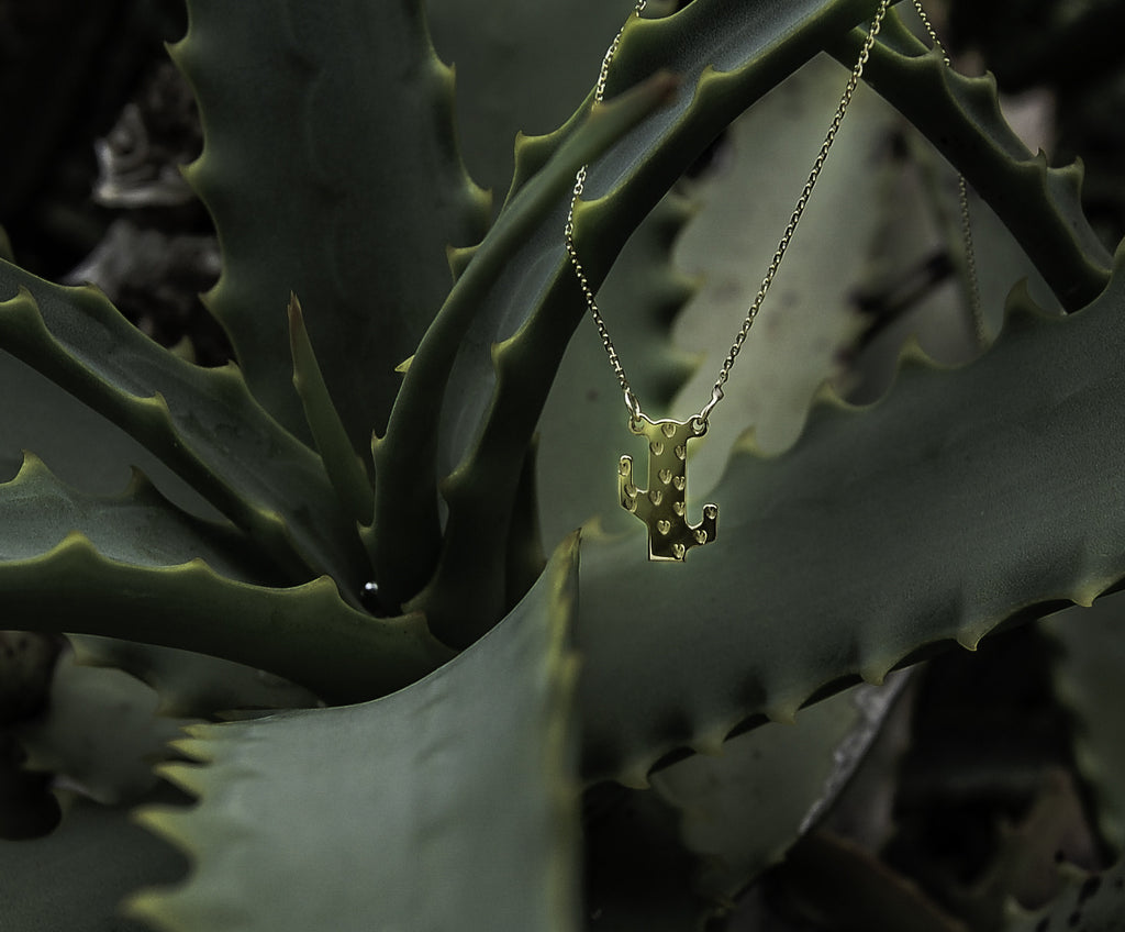 Cactus Necklace - Gold